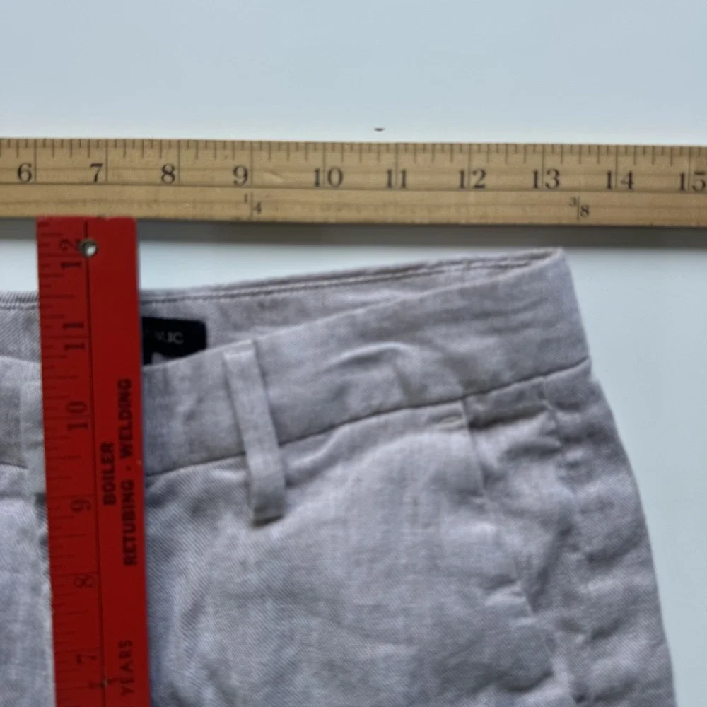 BANANA REPUBLIC Slim Wide-Leg Linen Cotton Cropped Pant Womens‎ 4